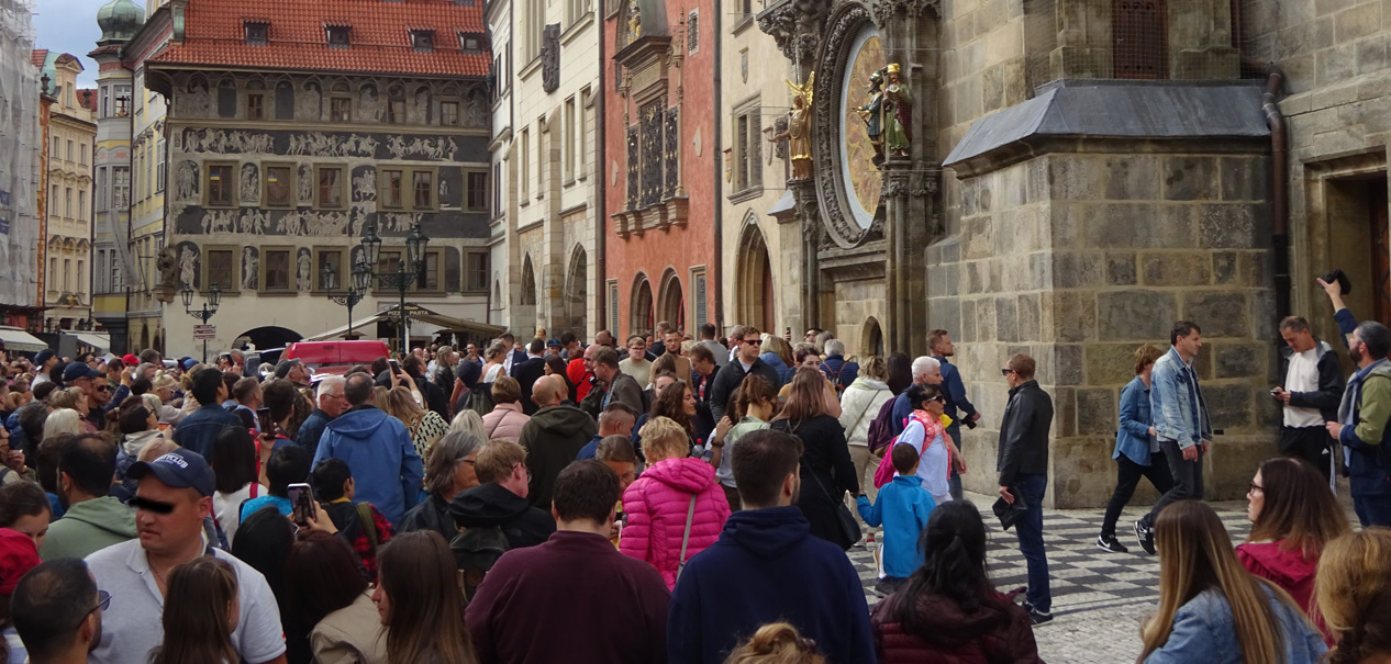 Touristen Prag